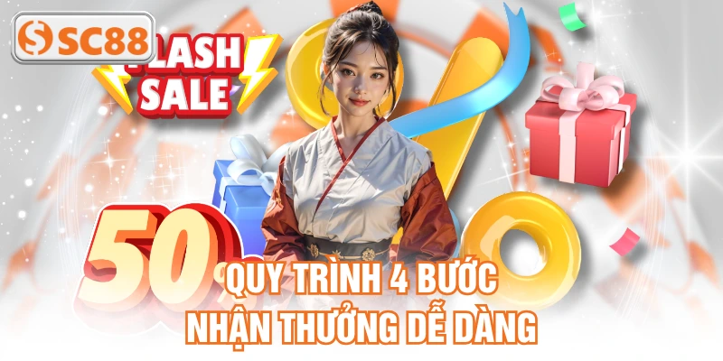 Quy trình 4 bước nhận thưởng dễ dàng